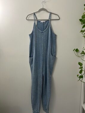 Sincerely Jules Light Blue Denim Romper